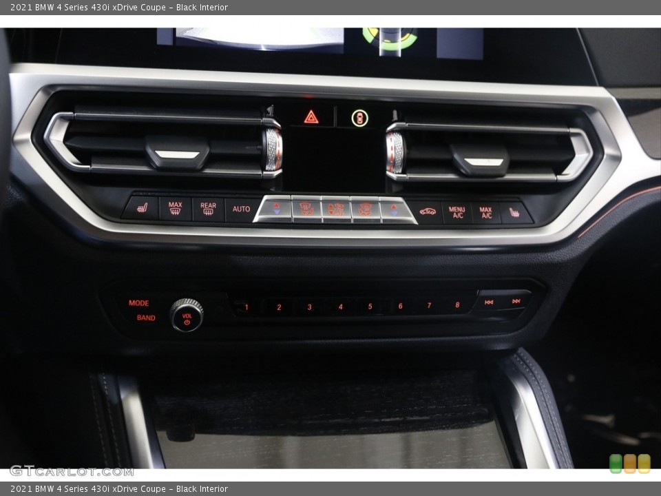 Black Interior Controls for the 2021 BMW 4 Series 430i xDrive Coupe #145408753
