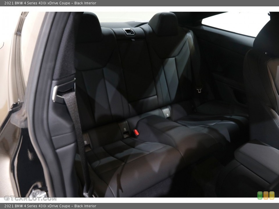 Black Interior Rear Seat for the 2021 BMW 4 Series 430i xDrive Coupe #145408806