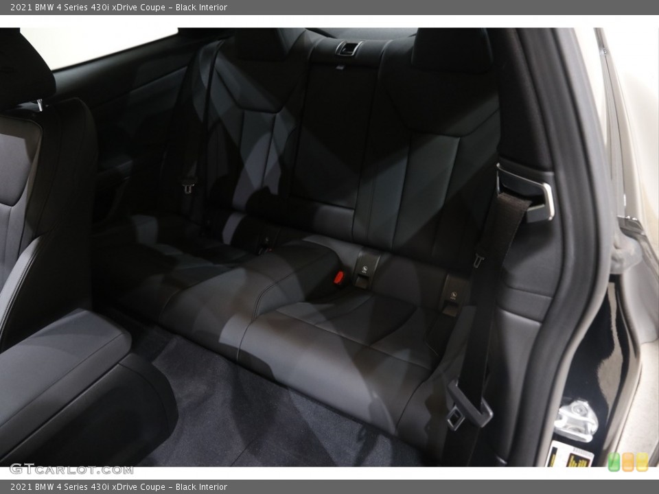 Black Interior Rear Seat for the 2021 BMW 4 Series 430i xDrive Coupe #145408815