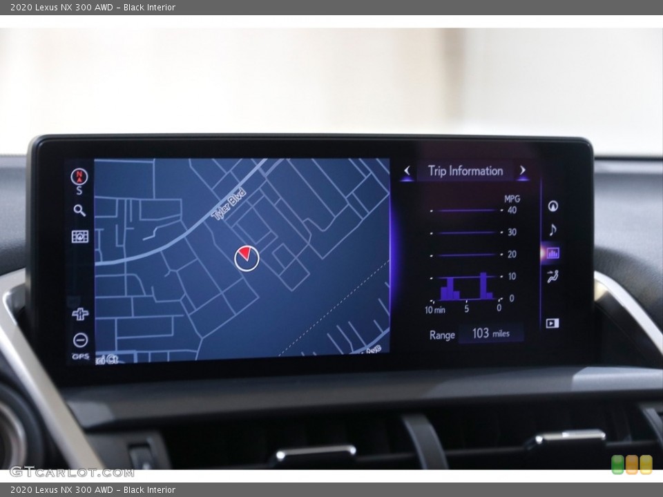 Black Interior Navigation for the 2020 Lexus NX 300 AWD #145410366