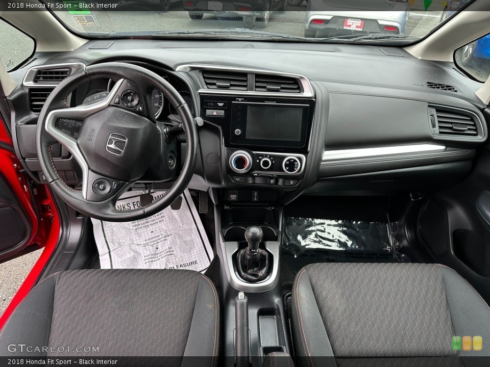 Black Interior Dashboard for the 2018 Honda Fit Sport #145410379