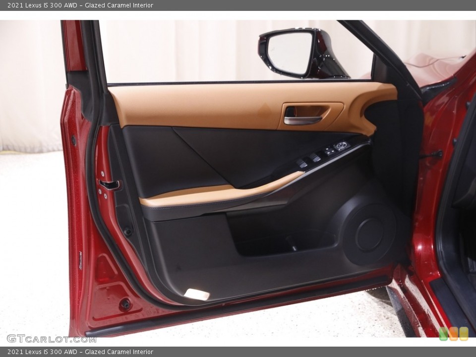 Glazed Caramel Interior Door Panel for the 2021 Lexus IS 300 AWD #145410755