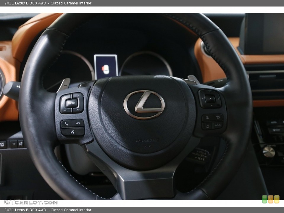 Glazed Caramel Interior Steering Wheel for the 2021 Lexus IS 300 AWD #145410829
