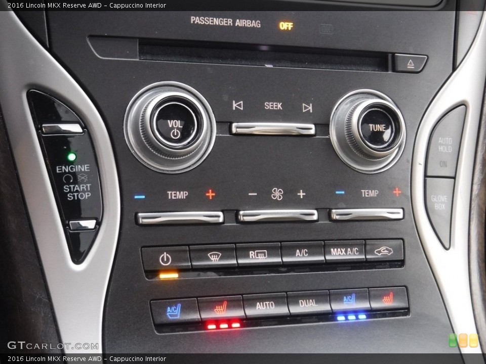 Cappuccino Interior Controls for the 2016 Lincoln MKX Reserve AWD #145412688
