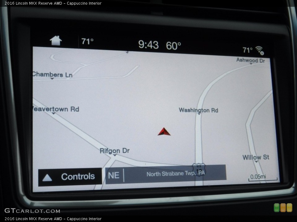 Cappuccino Interior Navigation for the 2016 Lincoln MKX Reserve AWD #145412707