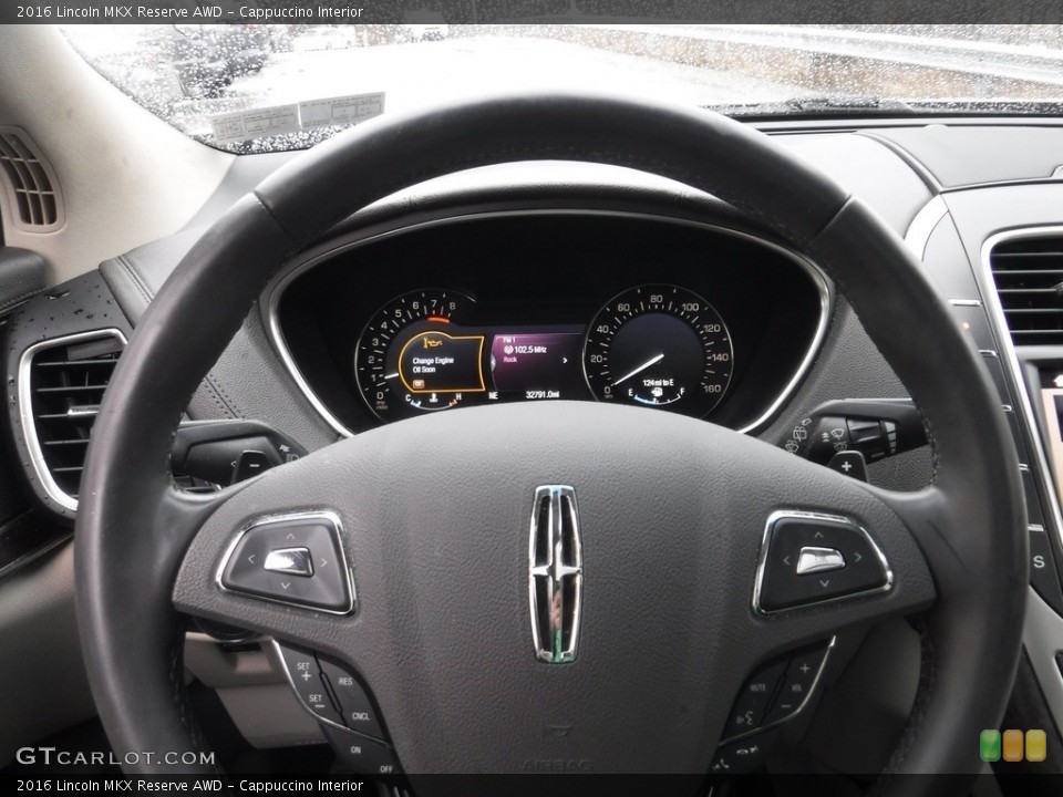 Cappuccino Interior Steering Wheel for the 2016 Lincoln MKX Reserve AWD #145413133