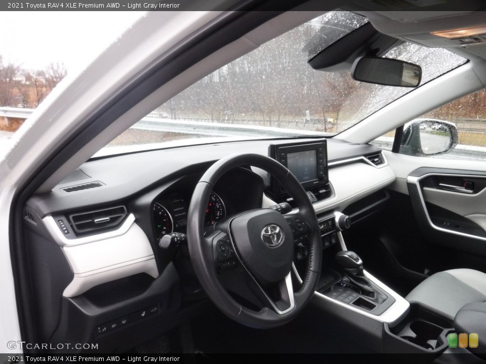 Light Gray Interior Dashboard for the 2021 Toyota RAV4 XLE Premium AWD #145414451