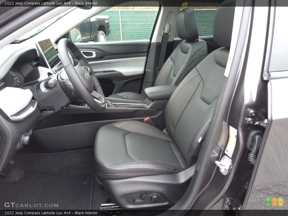 Black Interior Front Seat for the 2022 Jeep Compass Latitude Lux 4x4 #145414465