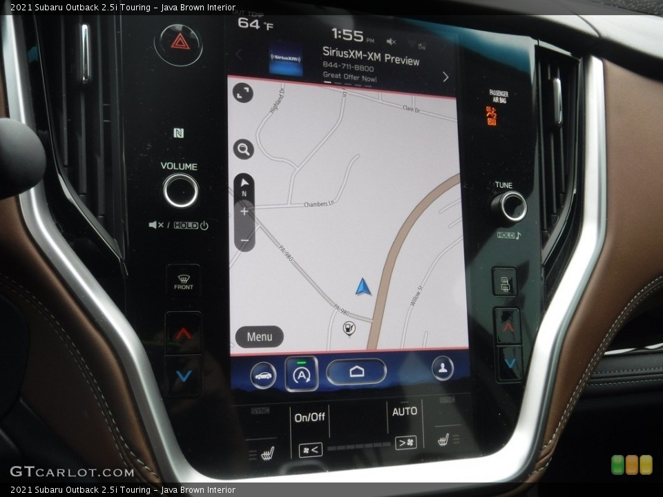 Java Brown Interior Navigation for the 2021 Subaru Outback 2.5i Touring #145414819