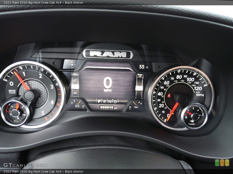 Black Interior Gauges for the 2022 Ram 3500 Big Horn Crew Cab 4x4 #145415368