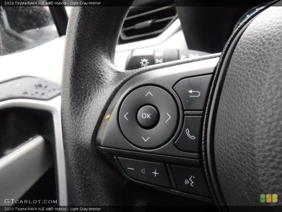 Light Gray Interior Steering Wheel for the 2020 Toyota RAV4 XLE AWD Hybrid #145415597