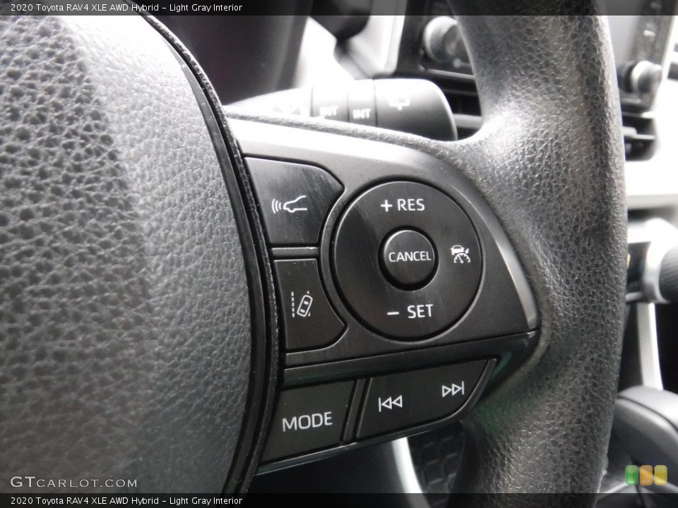 Light Gray Interior Steering Wheel for the 2020 Toyota RAV4 XLE AWD Hybrid #145415618