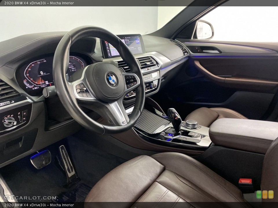 Mocha Interior Photo for the 2020 BMW X4 xDrive30i #145416046