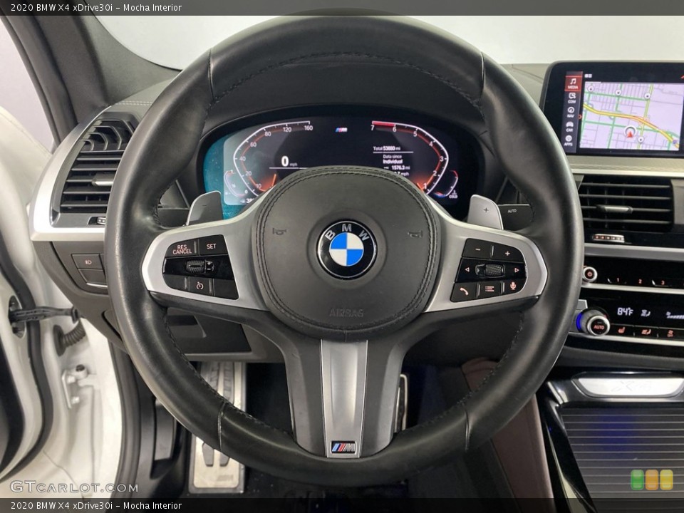 Mocha Interior Steering Wheel for the 2020 BMW X4 xDrive30i #145416079
