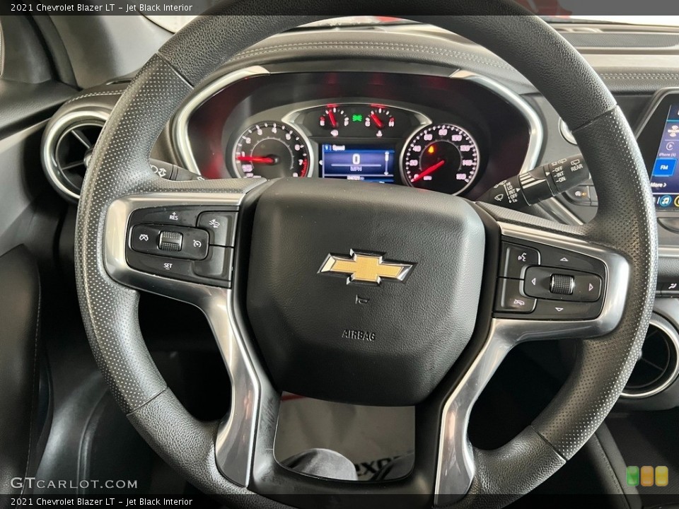 Jet Black Interior Steering Wheel for the 2021 Chevrolet Blazer LT #145418778