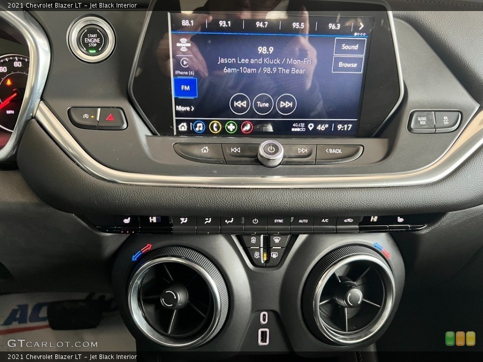 Jet Black Interior Controls for the 2021 Chevrolet Blazer LT #145418877