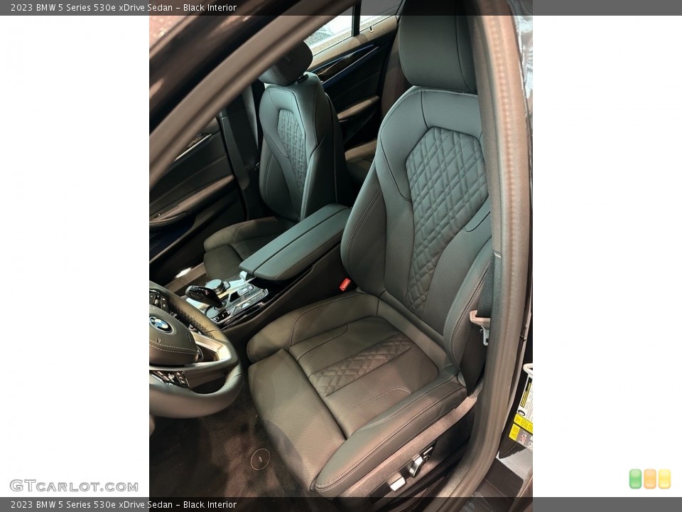 Black Interior Front Seat for the 2023 BMW 5 Series 530e xDrive Sedan #145419570