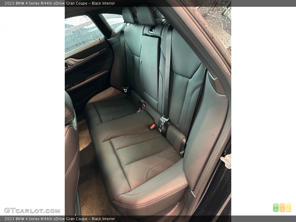 Black Interior Rear Seat for the 2023 BMW 4 Series M440i xDrive Gran Coupe #145420107