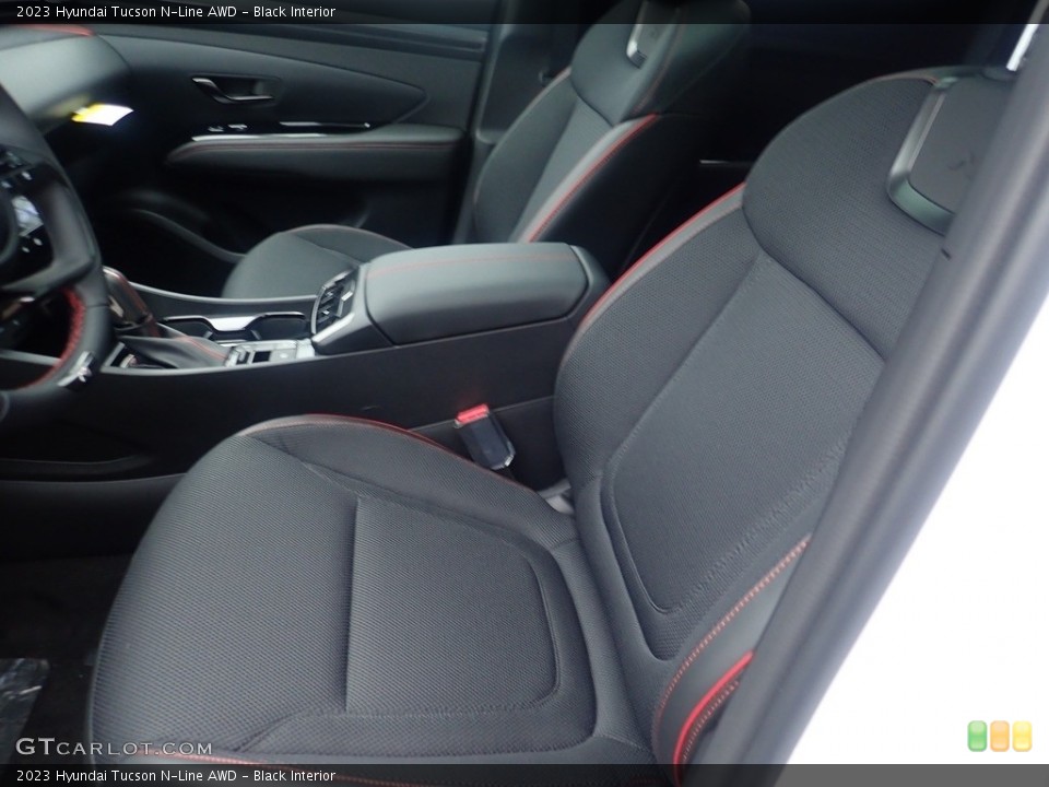 Black Interior Front Seat for the 2023 Hyundai Tucson N-Line AWD #145420385