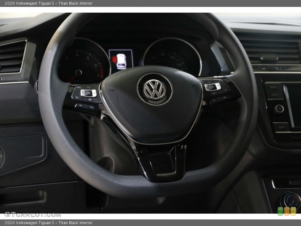 Titan Black Interior Steering Wheel for the 2020 Volkswagen Tiguan S #145420800