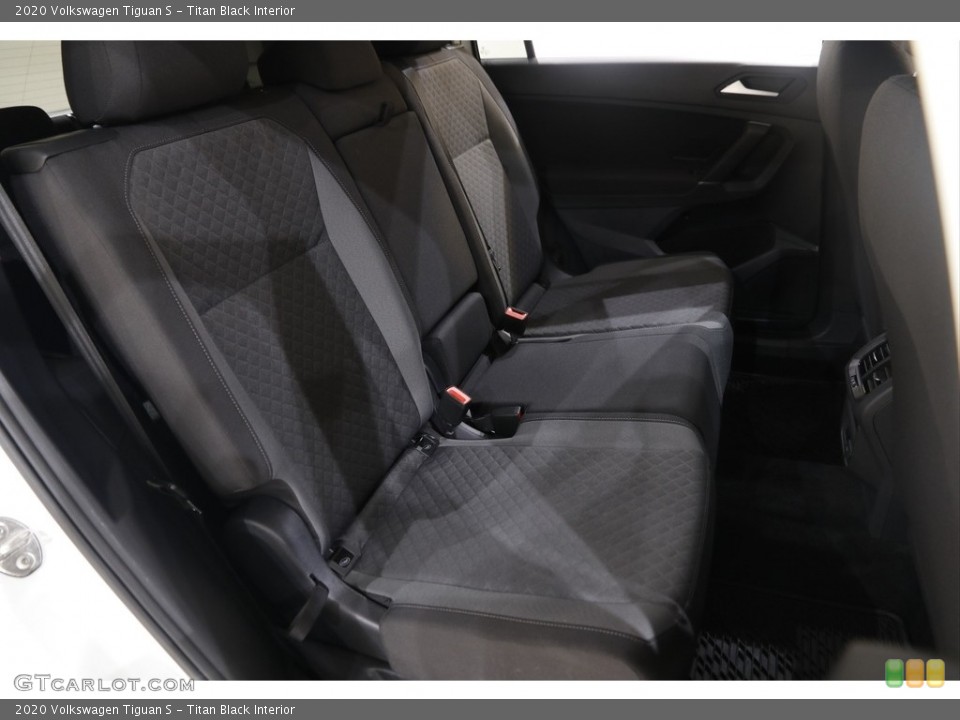 Titan Black Interior Rear Seat for the 2020 Volkswagen Tiguan S #145420953