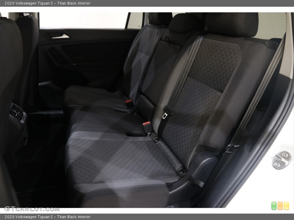 Titan Black Interior Rear Seat for the 2020 Volkswagen Tiguan S #145420968
