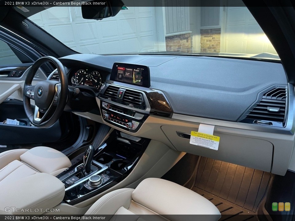 Canberra Beige/Black Interior Dashboard for the 2021 BMW X3 xDrive30i #145421217