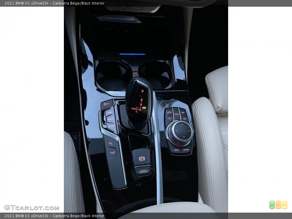 Canberra Beige/Black Interior Transmission for the 2021 BMW X3 xDrive30i #145421244