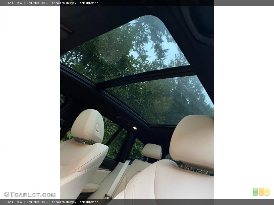 Canberra Beige/Black Interior Sunroof for the 2021 BMW X3 xDrive30i #145421326