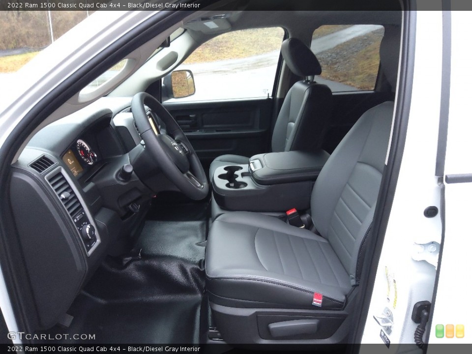 Black/Diesel Gray Interior Photo for the 2022 Ram 1500 Classic Quad Cab 4x4 #145422180