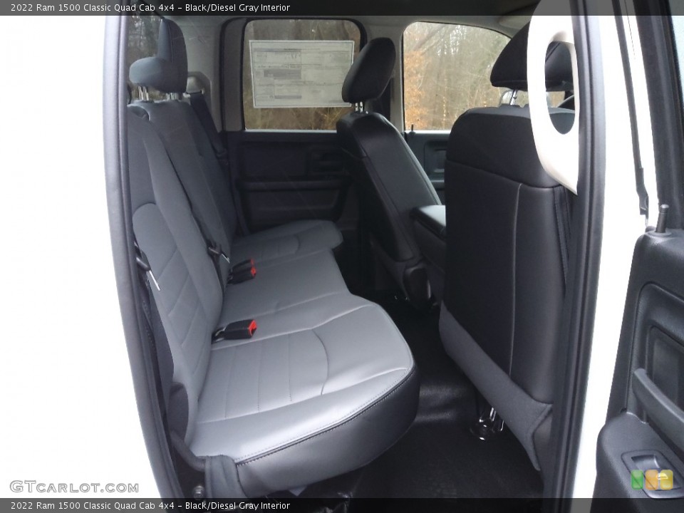 Black/Diesel Gray Interior Rear Seat for the 2022 Ram 1500 Classic Quad Cab 4x4 #145422252