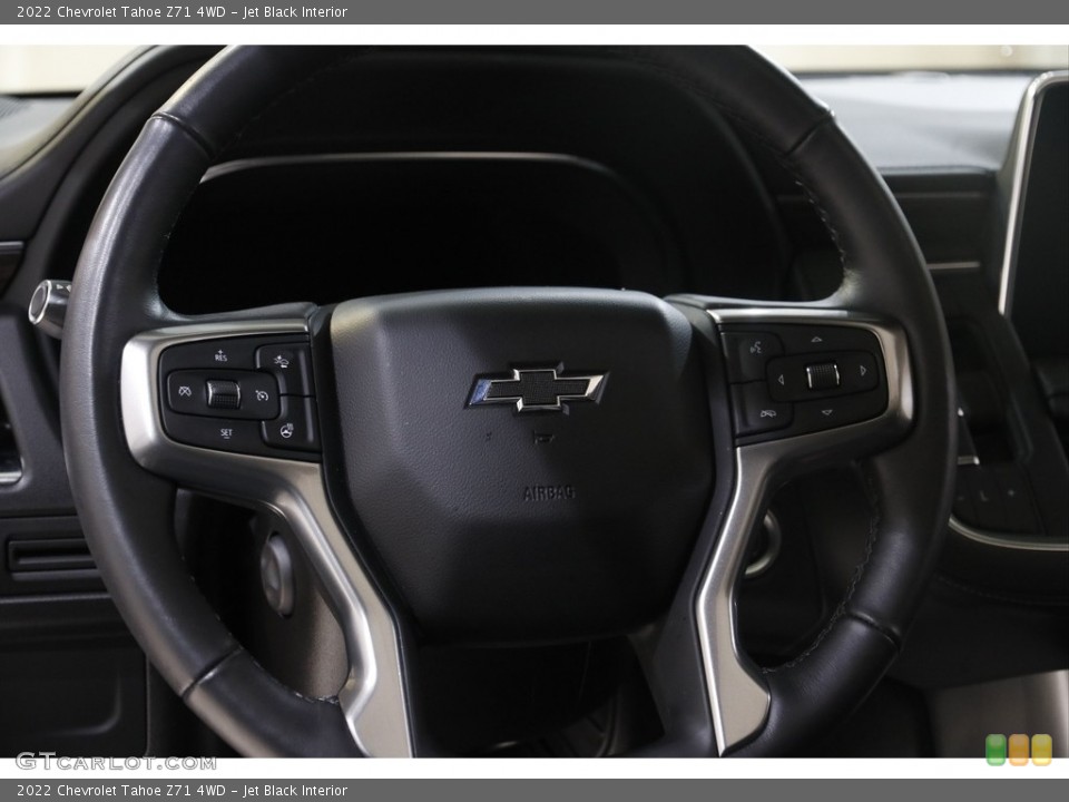 Jet Black Interior Steering Wheel for the 2022 Chevrolet Tahoe Z71 4WD #145423092