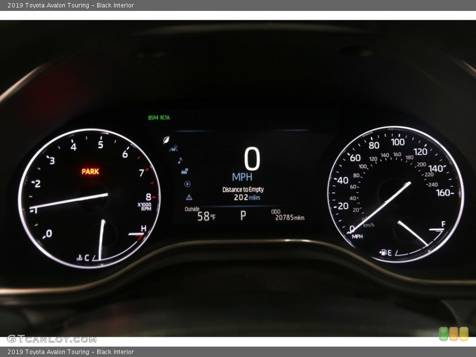 Black Interior Gauges for the 2019 Toyota Avalon Touring #145423223
