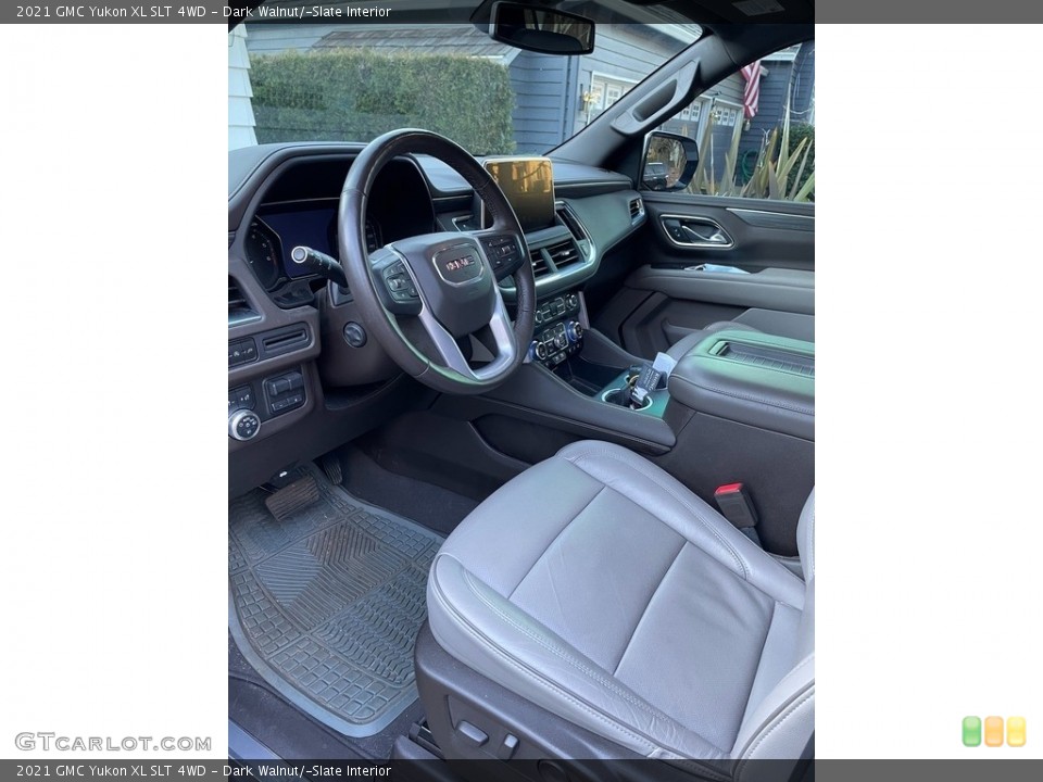 Dark Walnut/­Slate Interior Front Seat for the 2021 GMC Yukon XL SLT 4WD #145424829
