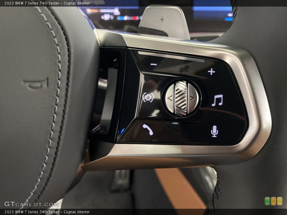 Cognac Interior Steering Wheel for the 2023 BMW 7 Series 740i Sedan #145425213