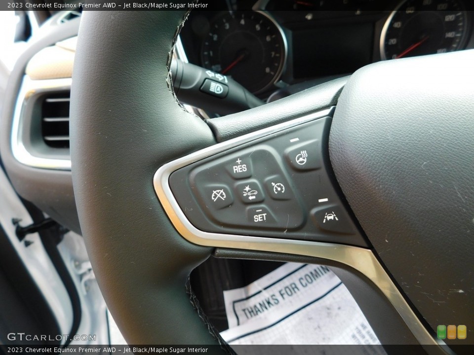 Jet Black/Maple Sugar Interior Steering Wheel for the 2023 Chevrolet Equinox Premier AWD #145425399