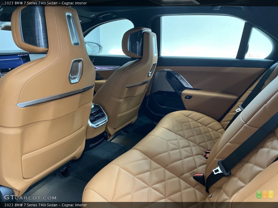 Cognac Interior Rear Seat for the 2023 BMW 7 Series 740i Sedan #145425498