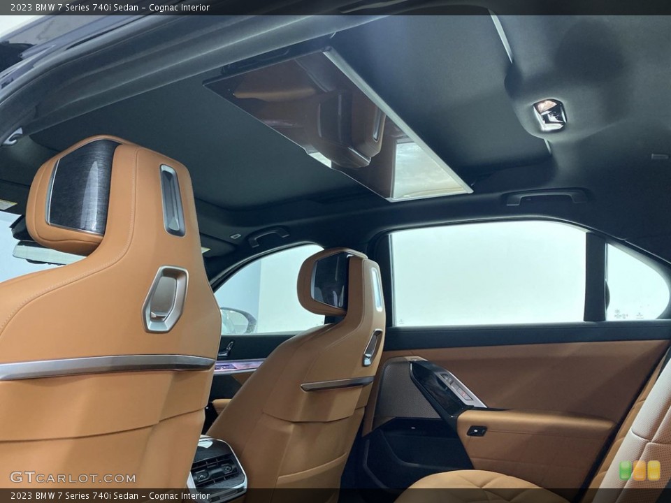 Cognac Interior Rear Seat for the 2023 BMW 7 Series 740i Sedan #145425528