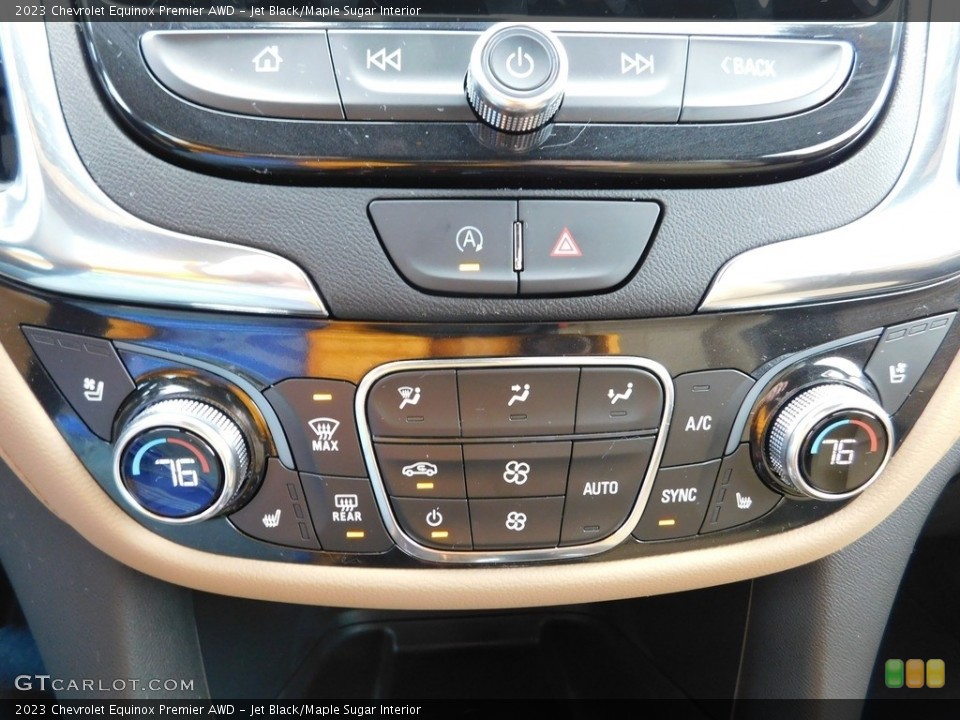 Jet Black/Maple Sugar Interior Controls for the 2023 Chevrolet Equinox Premier AWD #145425558