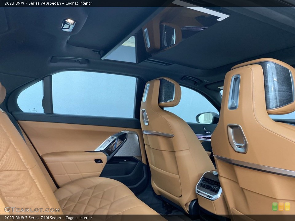 Cognac Interior Rear Seat for the 2023 BMW 7 Series 740i Sedan #145425633
