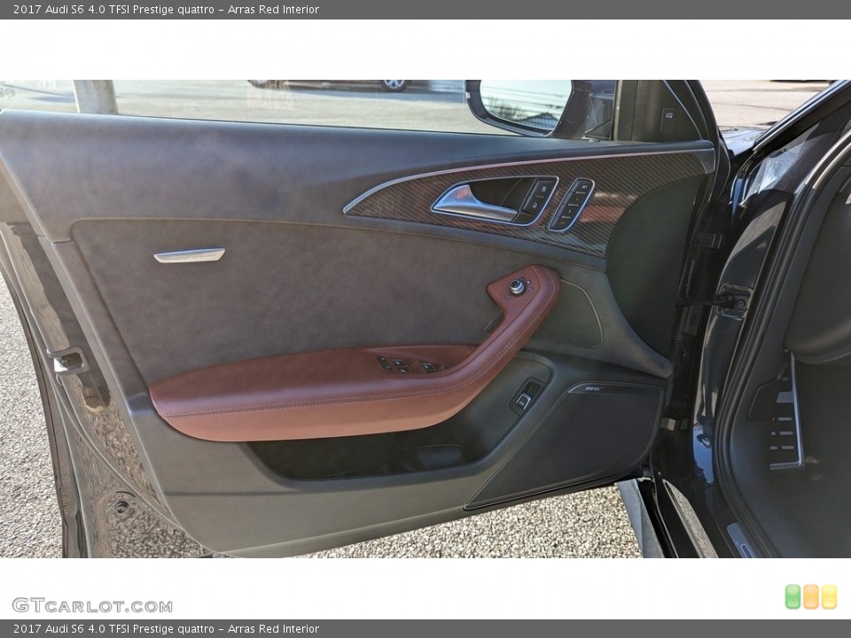 Arras Red Interior Door Panel for the 2017 Audi S6 4.0 TFSI Prestige quattro #145425747