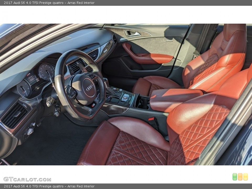 Arras Red Interior Front Seat for the 2017 Audi S6 4.0 TFSI Prestige quattro #145425768