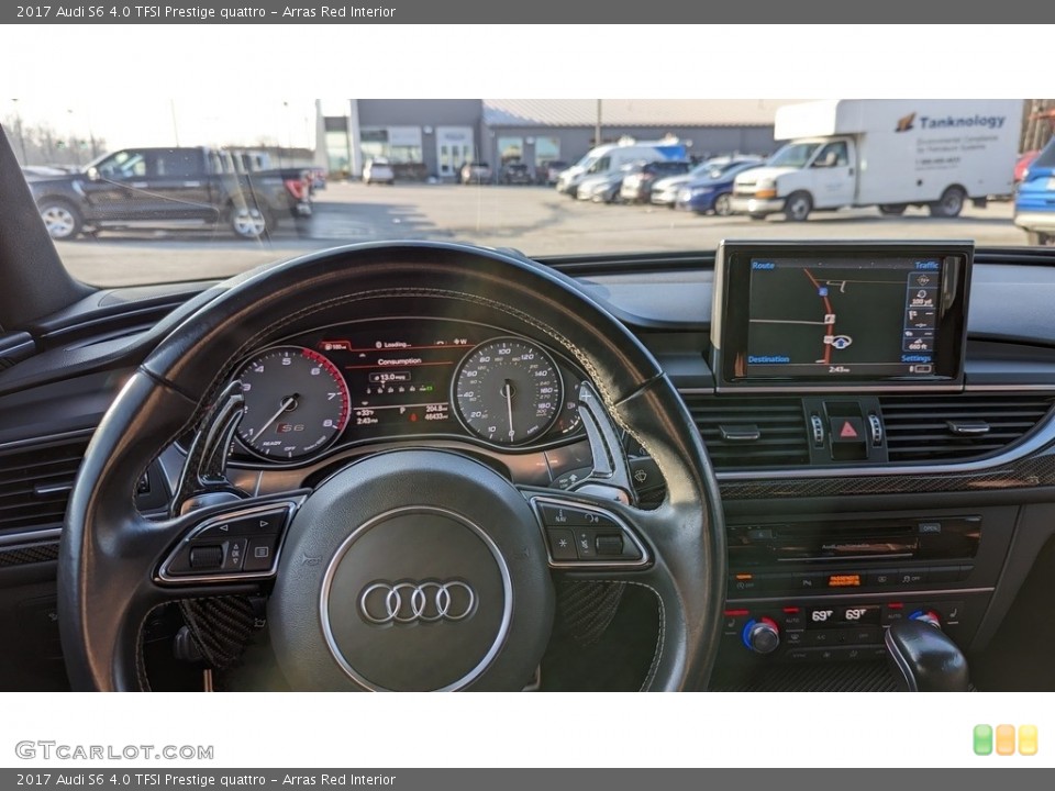 Arras Red Interior Dashboard for the 2017 Audi S6 4.0 TFSI Prestige quattro #145425813