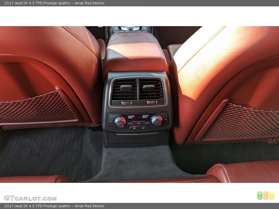 Arras Red Interior Rear Seat for the 2017 Audi S6 4.0 TFSI Prestige quattro #145425918