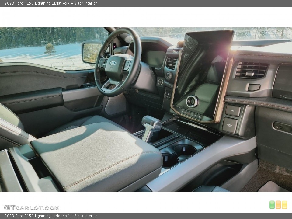 Black Interior Photo for the 2023 Ford F150 Lightning Lariat 4x4 #145426122