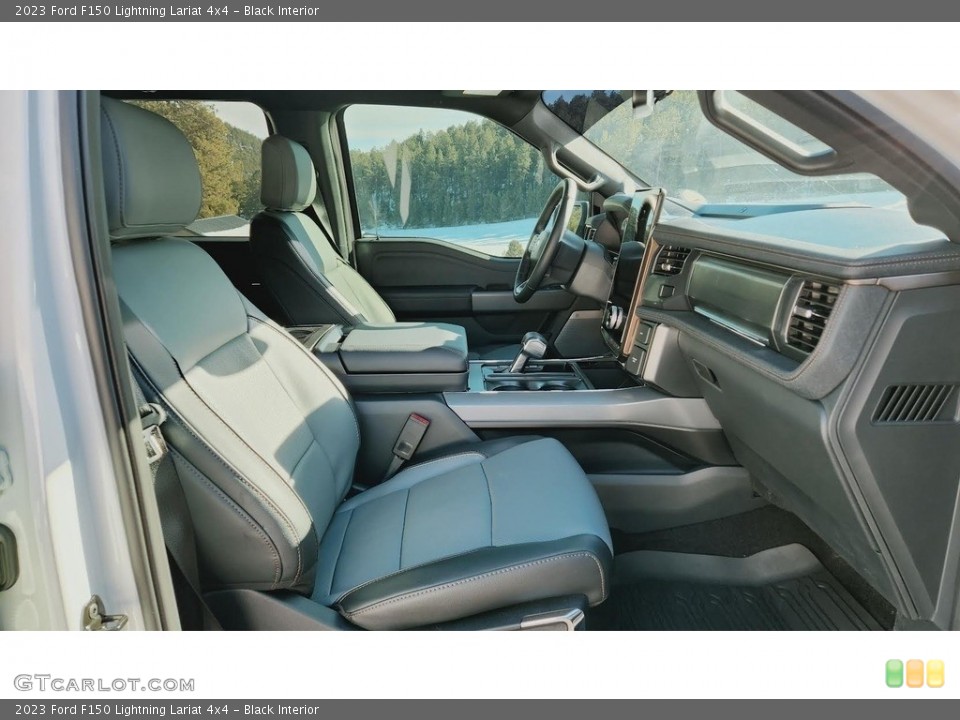 Black Interior Photo for the 2023 Ford F150 Lightning Lariat 4x4 #145426191