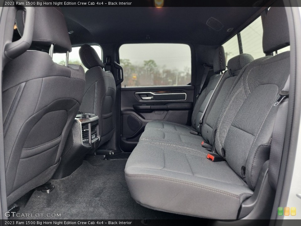 Black Interior Rear Seat for the 2023 Ram 1500 Big Horn Night Edition Crew Cab 4x4 #145426359
