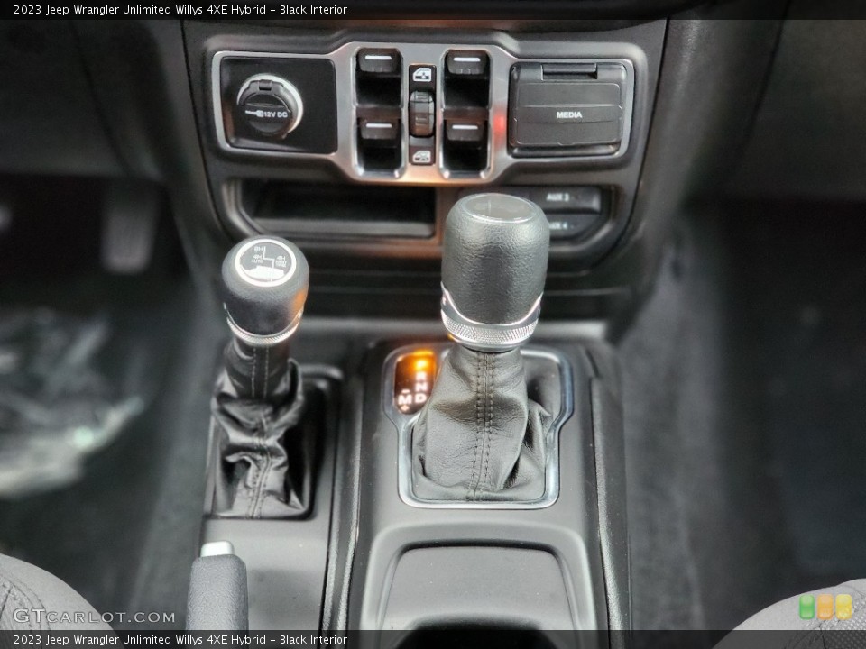 Black Interior Transmission for the 2023 Jeep Wrangler Unlimited Willys 4XE Hybrid #145427469