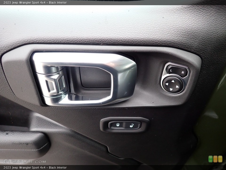 Black Interior Door Panel for the 2023 Jeep Wrangler Sport 4x4 #145428012