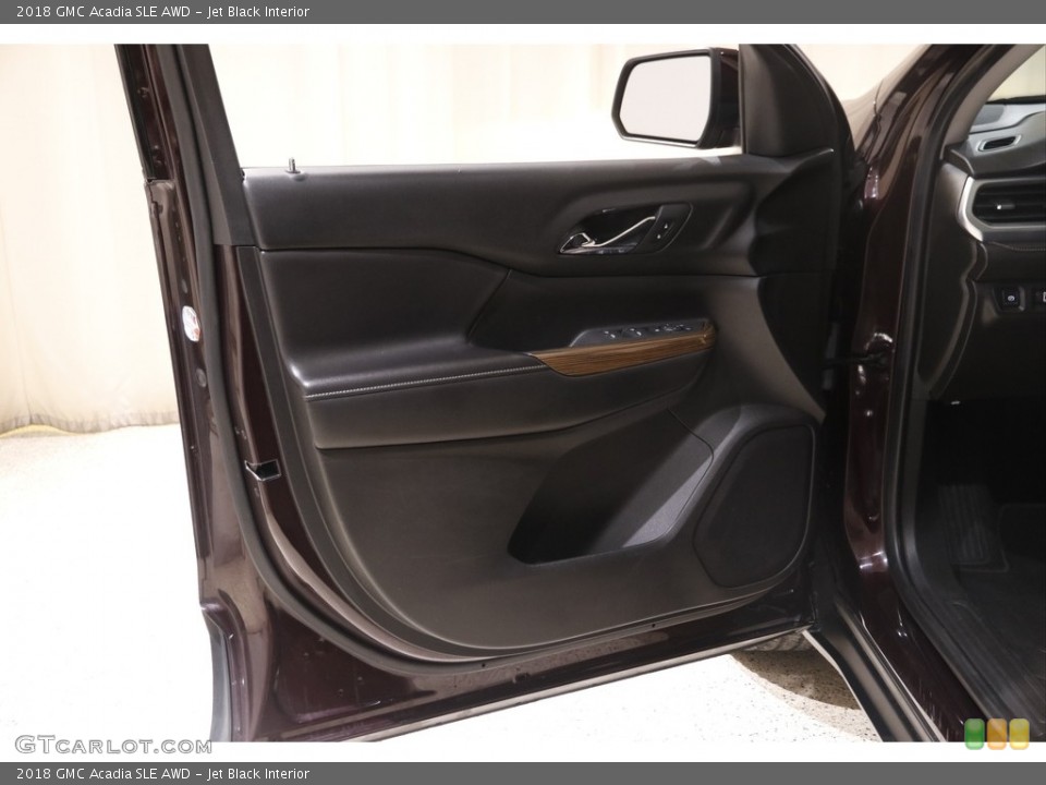 Jet Black Interior Door Panel for the 2018 GMC Acadia SLE AWD #145428273